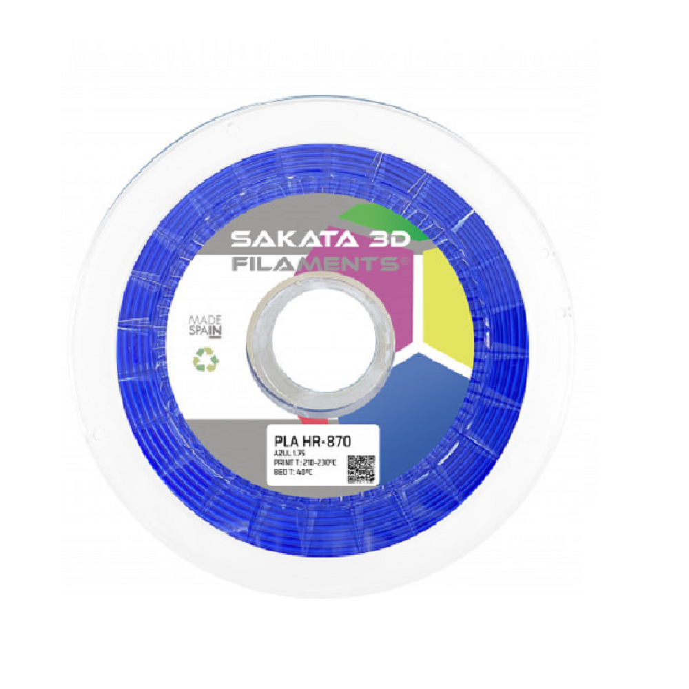 Filamento PLA HR-870 Tonalidad Azul 1.75mm 1kg – Sakata 3D