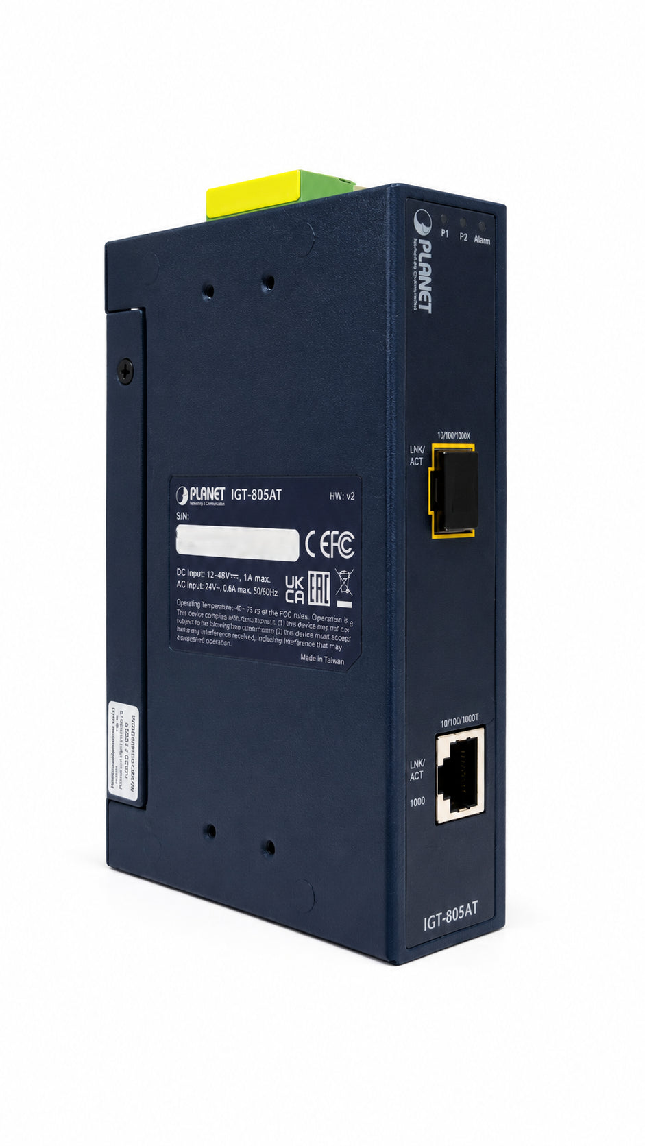 Conversor de Medios Industrial 10/100/1000BASE-T a 100/1000BASE-X SFP