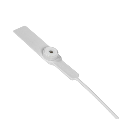 SELLO-B. 100 unidades de precintos de seguridad blancos Metalgrip de plástico, 28cm de largo
