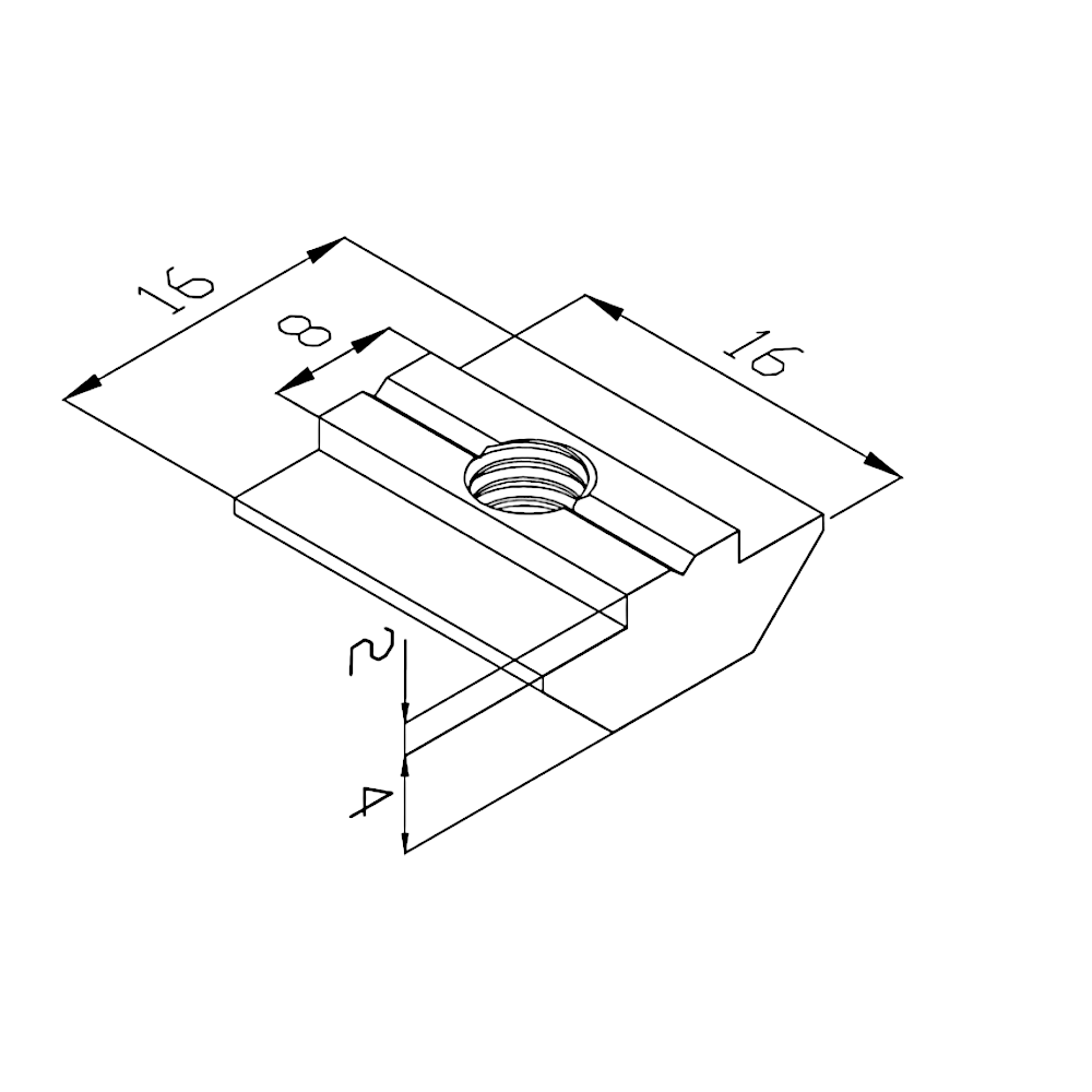Escuadras de 90 grados dobles para perfil TSLOT con tornillos, arandelas y tuercas deslizantes (Conjunto de 12 piezas) (Réplica)