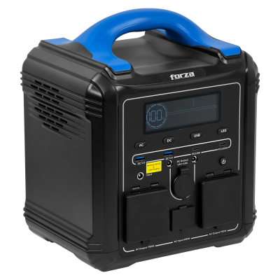 FPP-550WH. FORZA 700W Acumulador Portátil Litio-LMFP 551Wh con Inversor de Onda Sinusoidal Pura y Controlador MPPT