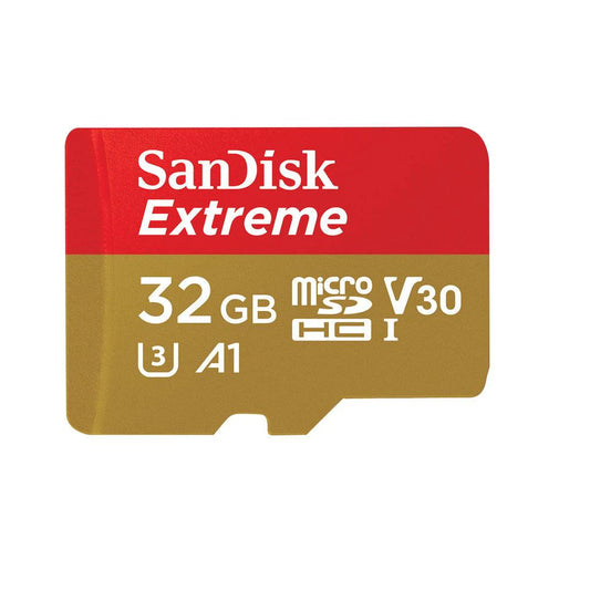 Tarjeta de Almacenamiento MicroSD 32GB Sandisk Extreme, Clase U3 V30 Compatibilidad 4K, Velocidad Lectura 100MB/s Velocidad Escritura 60MB/s