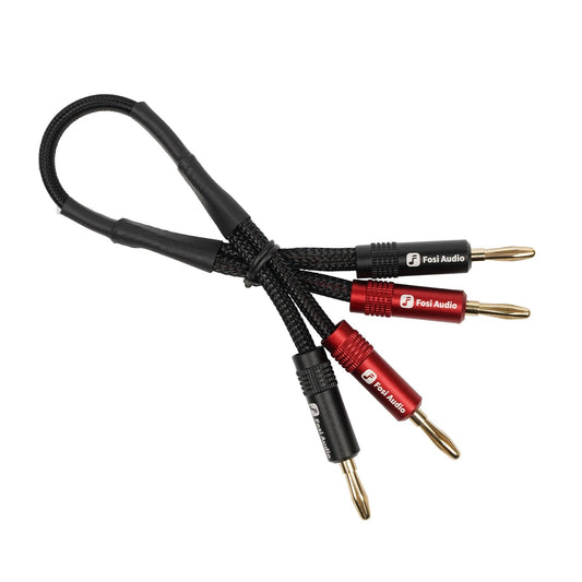 Cable Banana Revestido en Oro para Amplificador de Audio 30cm – Fosi Audio