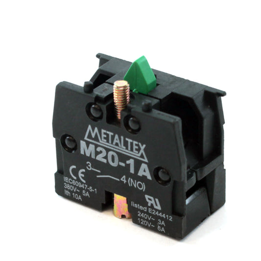 Bloque de contacto adicional para botón M20/P20 - 1NC