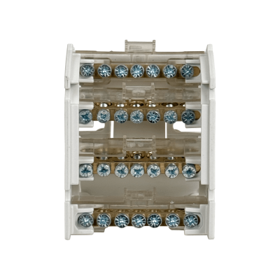 REPA-28. 4x7-Polos Distribuidor Tetrapolar 125A 40°C 500V 1,5-25mm² poder de corte 20kA