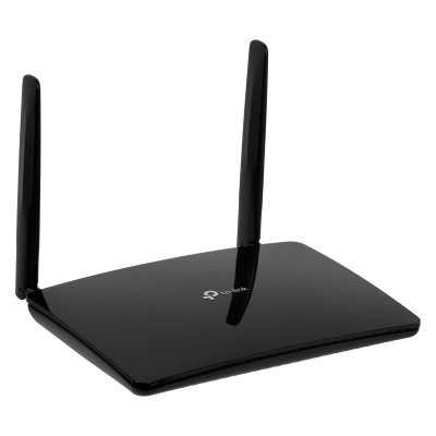 MR600. Enrutador TP-LINK de 300 Mbps con soporte 4G/LTE, ranura para 1 SIM, 1 puerto WAN, 3 puertos LAN de 1000 Mbps, 2 antenas SMA y doble banda 2,4/5 GHz AC1200