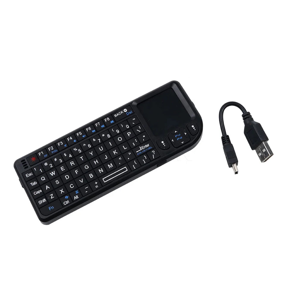 Teclado Compacto Inalámbrico con Superficie Táctil Puerto USB
