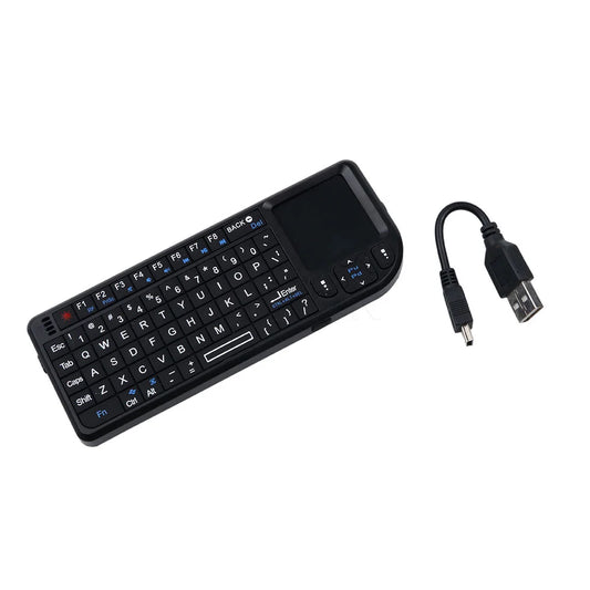 Teclado Compacto Inalámbrico con Superficie Táctil Puerto USB