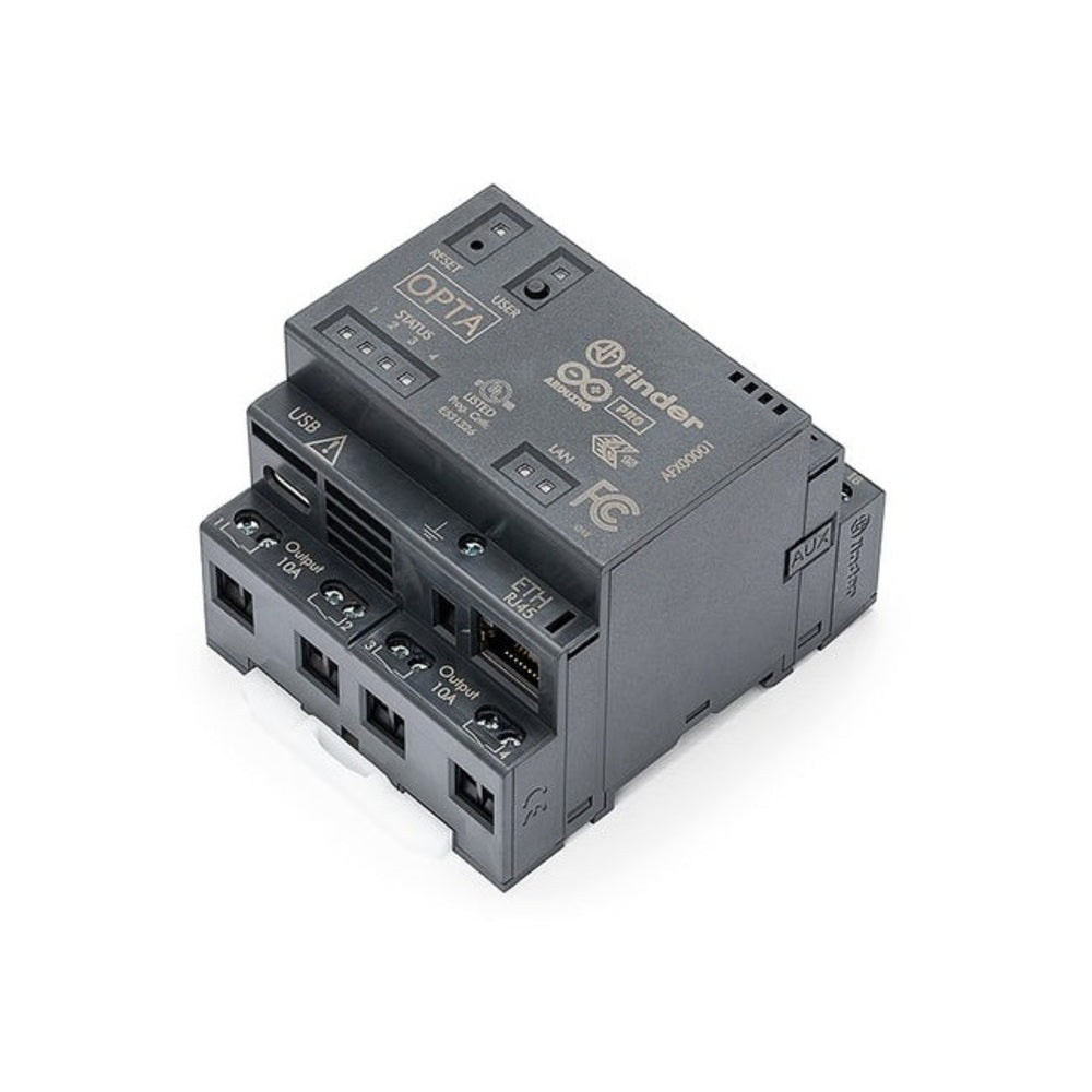 Arduino Opta RS485 – Microcontrolador PLC con conectividad Ethernet, 8 entradas digitales/analógicas +4 relés de salida
