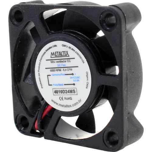 Ventilador para tableros alimentación 12VDC - Buje - 80x80x25mm