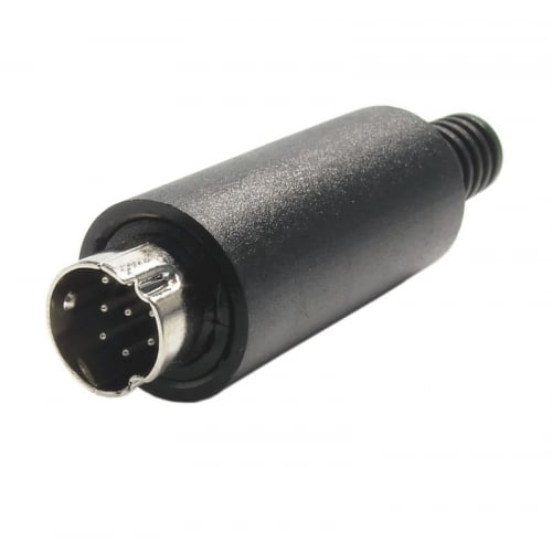 Conectores circulares mini DIN macho MDM - 6 pines