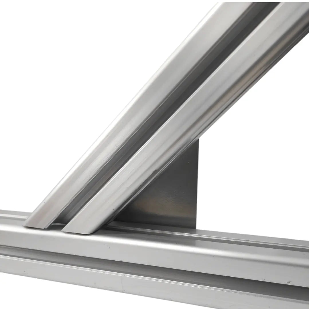 Escuadra angular de 45° perfil estructural 30 acabado mate (lote 2 piezas)