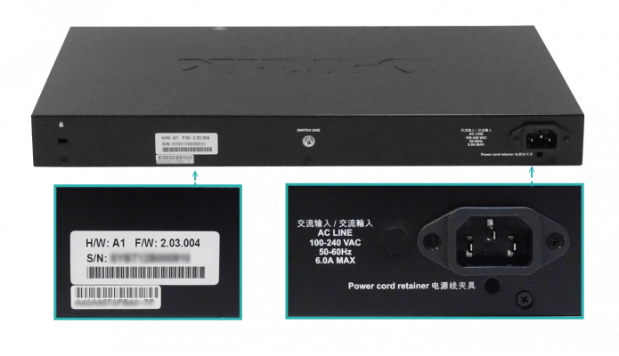 DGS-1250-28XMP. Conmutador Inteligente Rack D-LINK 24 puertos 1000 con PoE+af/at, 4 ranuras SFP+10G, 370W totales y puerto de consola