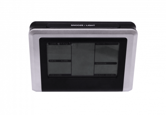 WH1250 Barómetro 2-Temperatura Humedad Cronómetro 2-AA/2-AAA Pequeña Central Meteorológica 433MHz