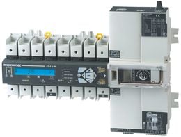 Conmutador motorizado automático ATyS p M 4 polos marca Socomec - Modbus / RS-485 - 100A