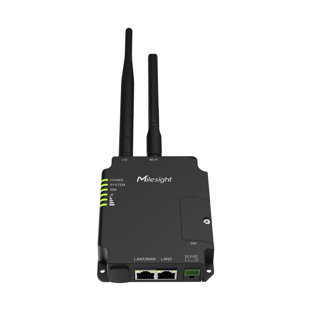 Gateway de Conectividad Móvil para Vigilancia CCTV Soporte 3G/4G Categoría 4 Alimentación PoE Radiofrecuencia WiFi (Banda 2.4Ghz) Milesight UR32S-L04AU-P