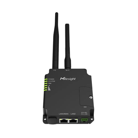 Gateway de Conectividad Móvil para Vigilancia CCTV Soporte 3G/4G Categoría 4 Alimentación PoE Radiofrecuencia WiFi (Banda 2.4Ghz) Milesight UR32S-L04AU-P
