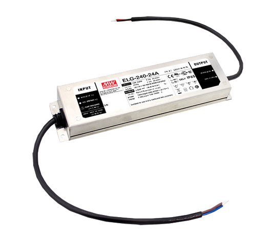 Driver LED carcasa metálica voltaje PFC opcional DALI 240W ELG-240 - 36V - D2 - Smart Timer / Programable