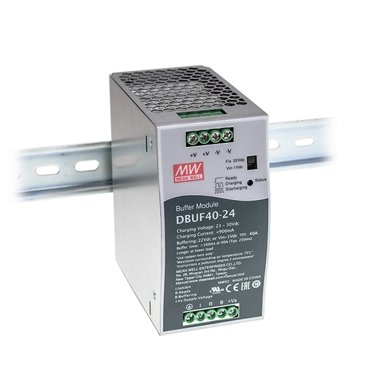 Buffer DC Riel DIN 40A 24V DBUF40