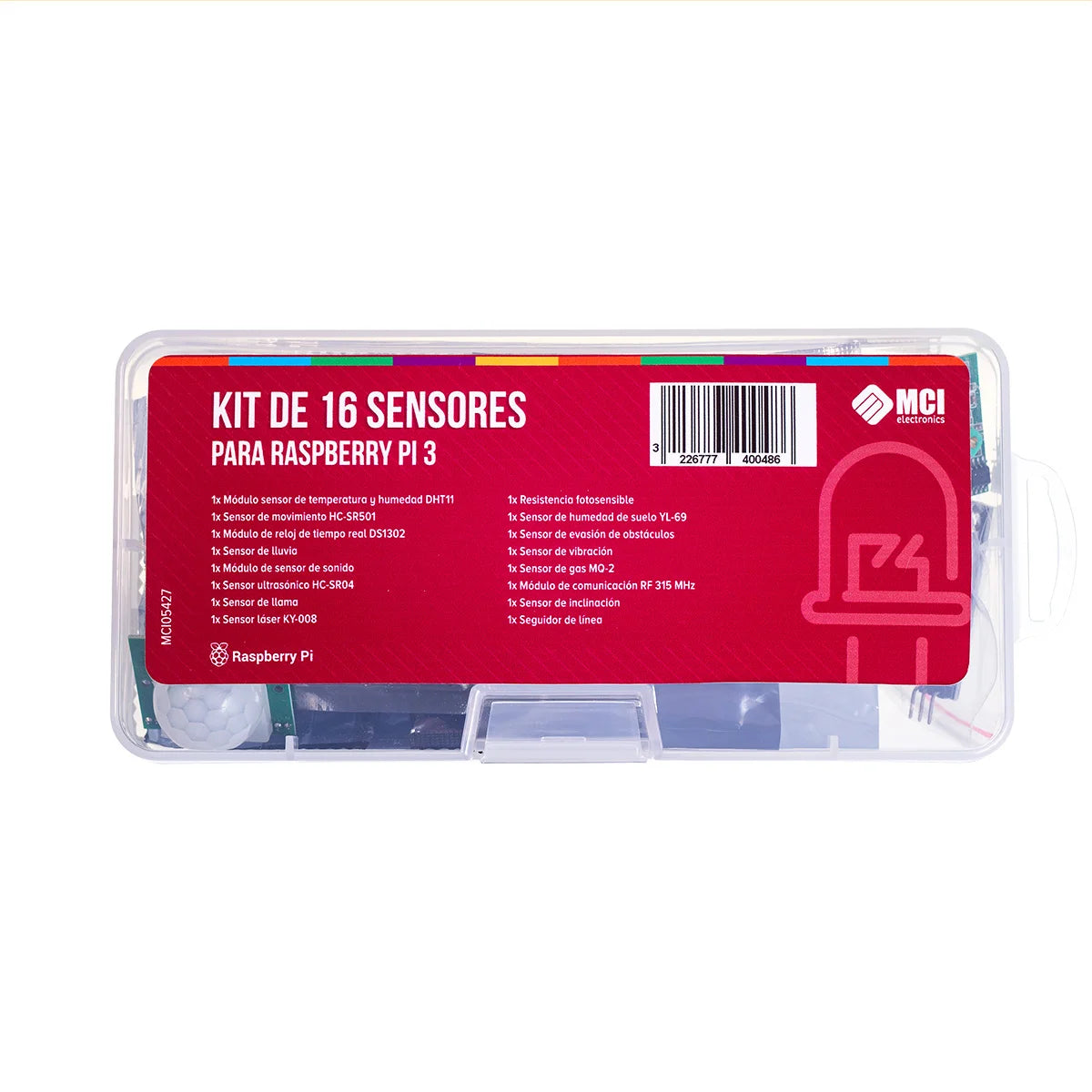 Conjunto de 16 módulos sensoriales compatibles con Raspberry Pi