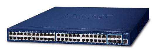 Switch administrado apilable L3 de 48 puertos 10/100/1000T + 6 puertos 10G SFP+