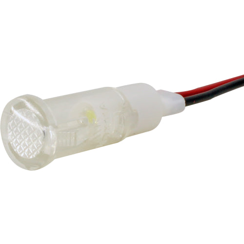 Indicador luz piloto 10mm plástico con cable 20cm serie IL10 - Amarillo - 24VAC/DC