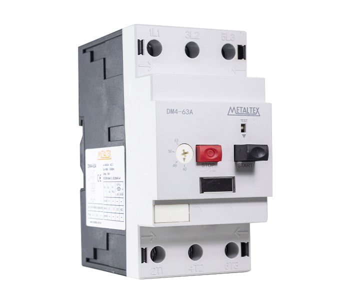 Guardamotor DM4, 2 botones, regulación térmica 40-63A