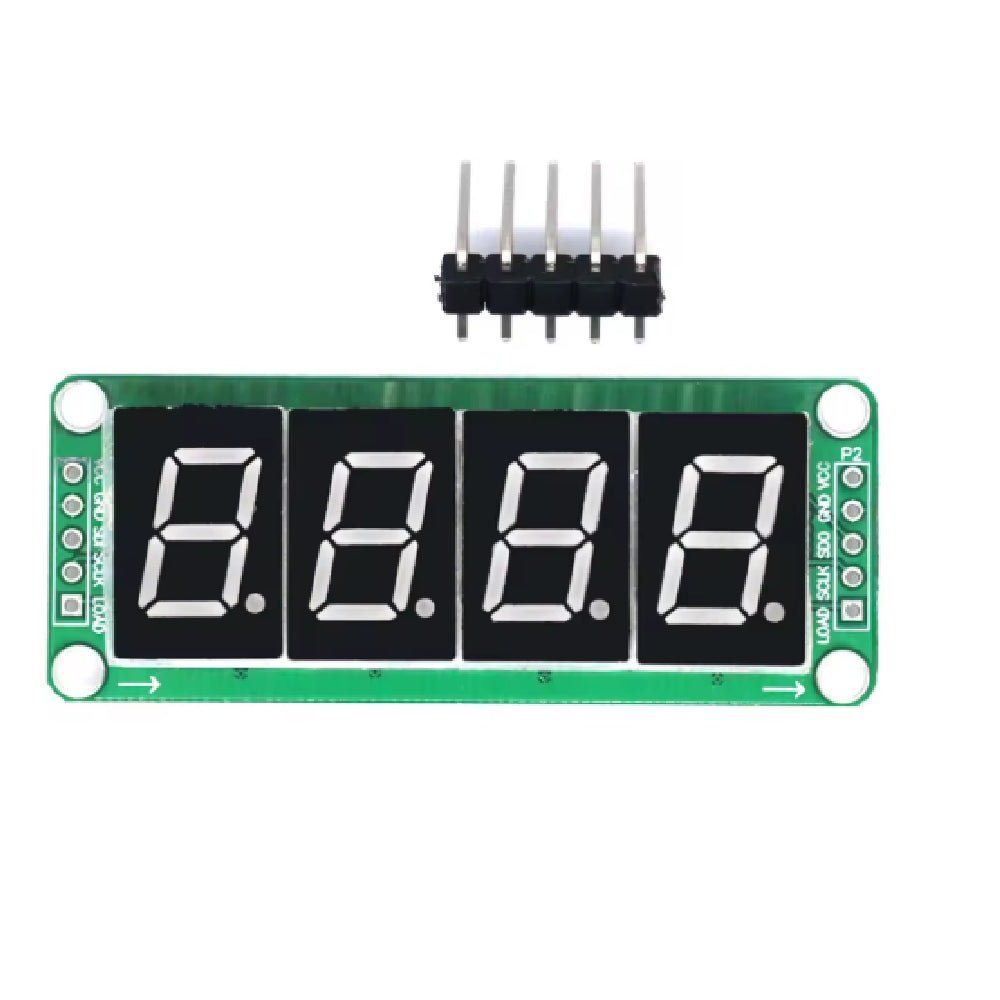 Panel Indicador Numérico De 4 Posiciones Con Segmentos 7 Integración 74HC595