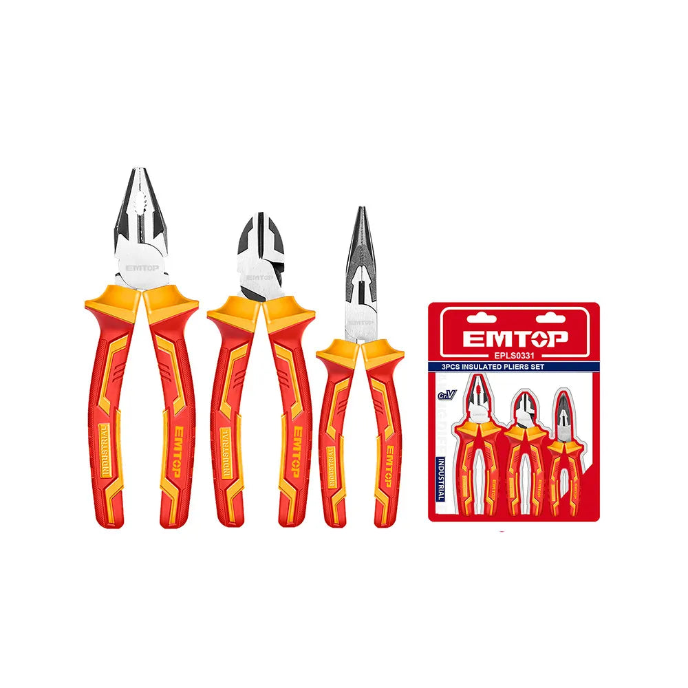 Pack de 3 Tenazas Aisladas 1000V – Emtop