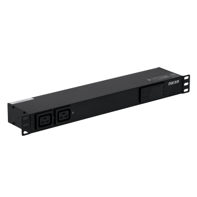 FPD-1012 FORZA Unidad de Distribución de Energía 16A 4000W 8 Tomas 8-C13 2-C20 16A Medidor/Volt-Amperaje Rack 1U