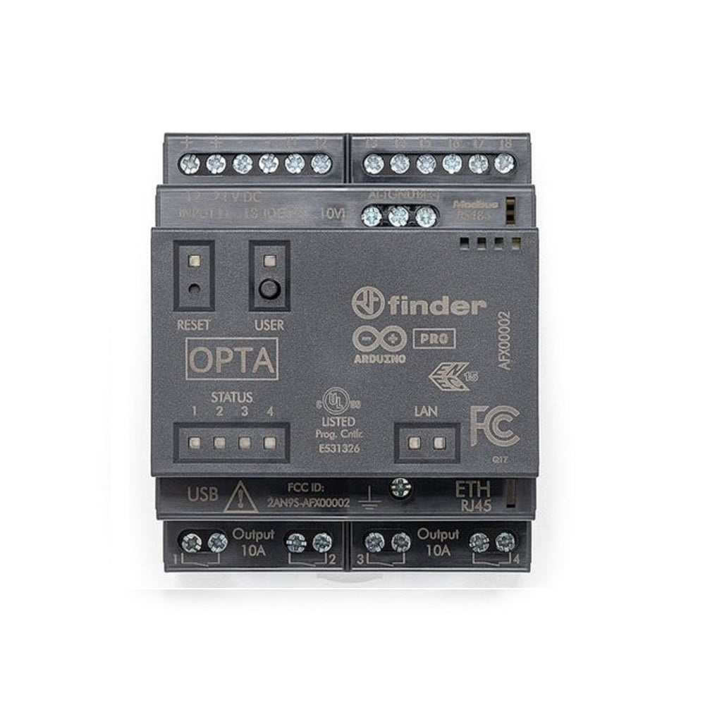 Placa Arduino Opta con conectividad WiFi – Controlador lógico compacto ETH con 8 entradas digitales/analógicas + 4 salidas de relé