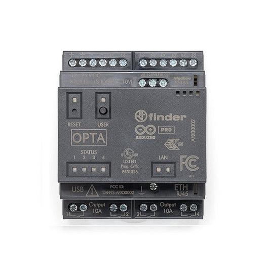Placa Arduino Opta con conectividad WiFi – Controlador lógico compacto ETH con 8 entradas digitales/analógicas + 4 salidas de relé