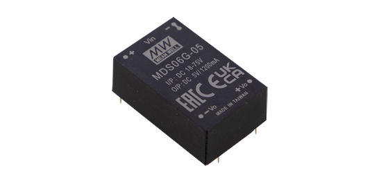 Conversor DC-DC modular médico 6W MDS/MDD06 - 18 a 75VDC - 12V