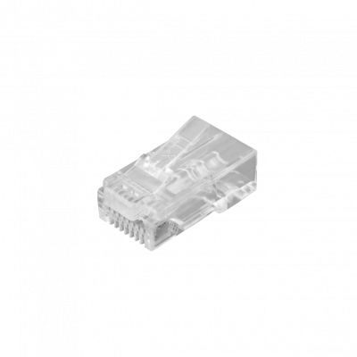 RJ6EZ XINTYLINK Bolsa con 50 Conectores RJ45 CAT6 UTP EZ de 3 Piezas con Orificios Pasantes de 1,1mm