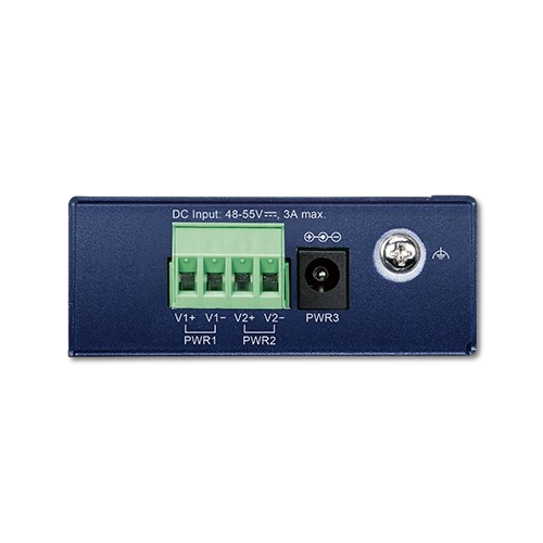 Switch Industrial Compacto 5 Puertos Fast Ethernet con 4 PoE+ PLANET ISW-504PT-E