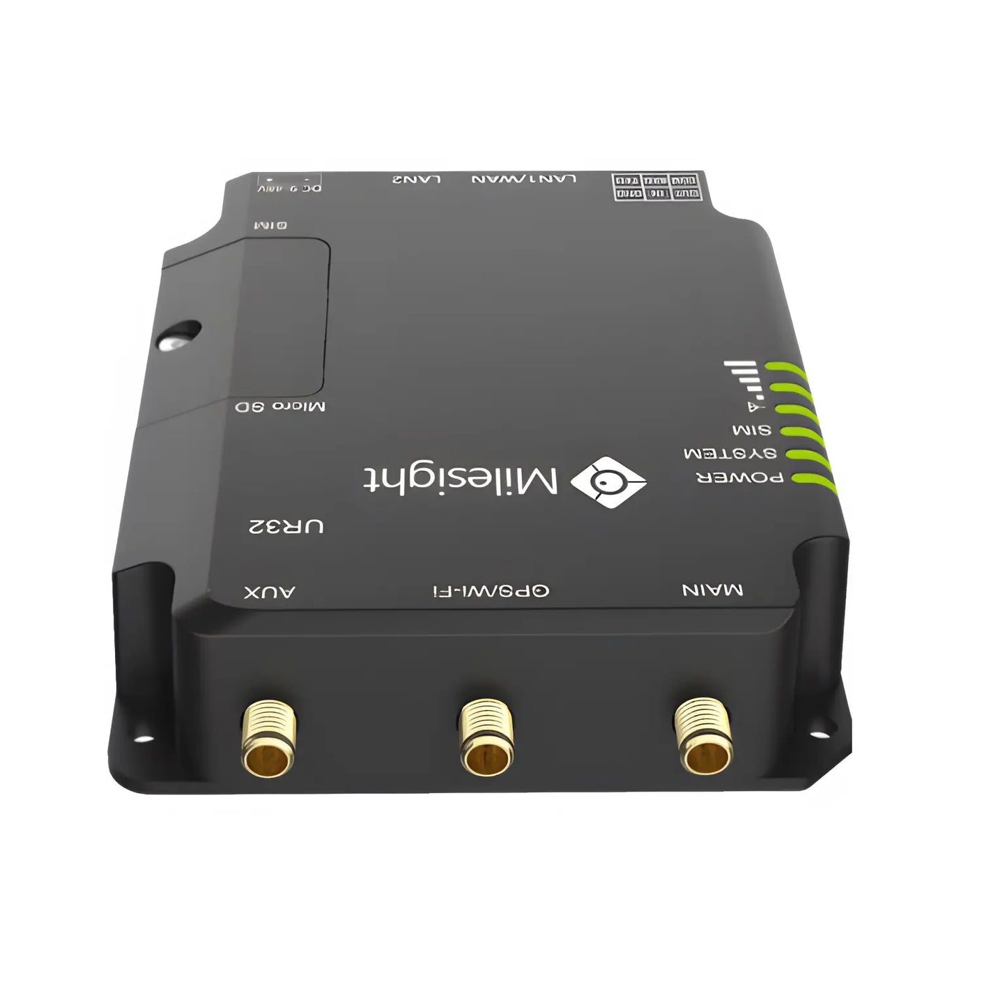Enrutador de telecomunicaciones dual chip 3G/4G categoría 4 con conectividad inalámbrica 2.4Ghz, puerto serie RS485 e interfaces digitales entrada/salida, compatible con lenguaje Python – Milesight UR32-L04AU-W-485