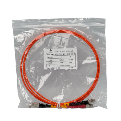 JFMFT1 1mt FC-ST OM1 Multimodo MM Dúplex Cable de Fibra 62.5/125um LSZH