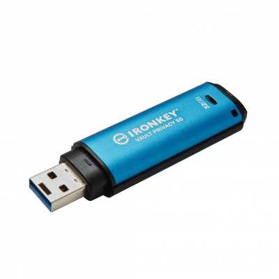 PD-32A. Memoria USB Kingston IronKey IKVP50 de 32 GB con conector USB-A y cifrado AES de 256 bits