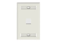 Panduit NetKey Faceplate 01 puerto Blanco