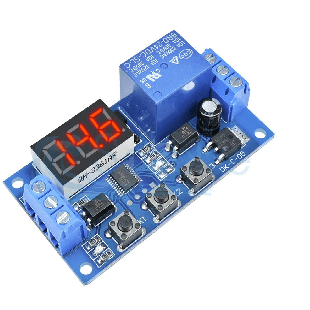 Módulo Interruptor Tiempo Retardado Control Automatizado con Indicador Luminoso LED Digital