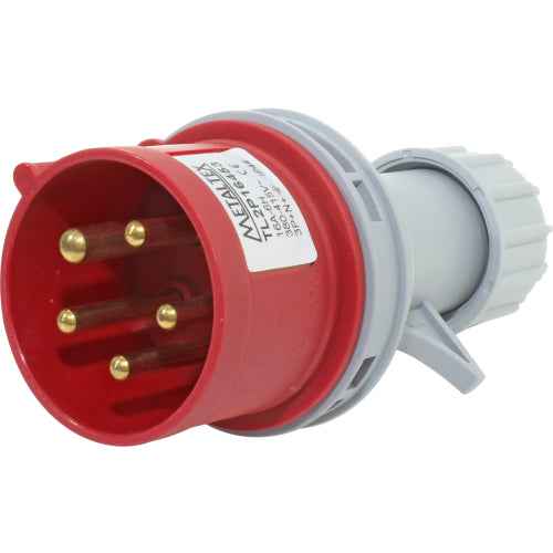 Enchufe industrial macho volante 380 a 415VAC 16 a 63A serie TL2P - 16A - 3P+T+N