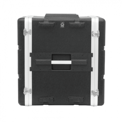 RK12X. Armario portátil de 12U/57cm de profundidad-42cm con 2 cubiertas de plástico para uso en exteriores en color negro
