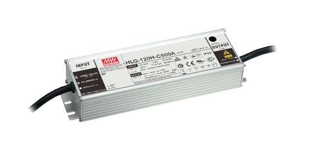 Driver LED carcasa metálica corriente 120W HLG-120H-C - 700mA (comúnmente usado) - B - 3 en 1  (1-10V, Resistor, PWM)