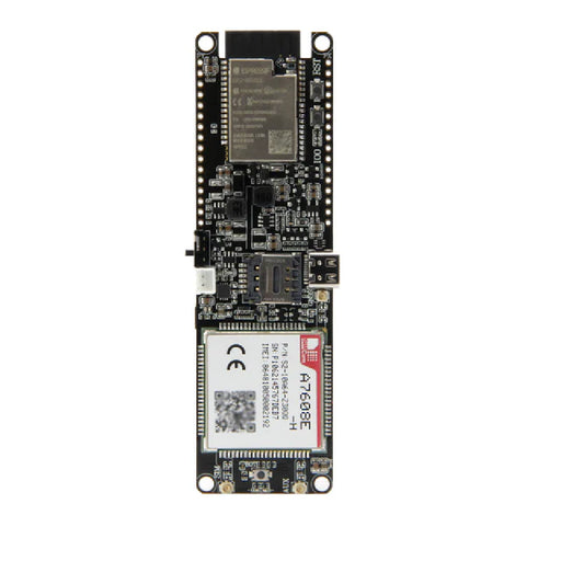 Placa de Prototipado IoT ESP32 equipada con conectividad 4G LTE Cat.4, posicionamiento satelital GPS, red inalámbrica WiFi e interfaz Bluetooth - modelo LILYGO T-A7608E SA-H