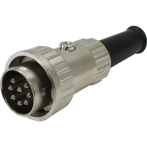Conectores circulares 5A macho volante para soldar - 8 pines