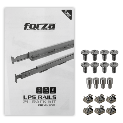 RIEL-F Forza 2U Profundidad-478-1130mm Guía para Bastidor Soporta-80Kg vista 4