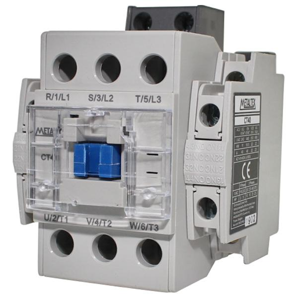 Contactor Tripolar 40A/AC3 Bobina 48VAC Auxiliar 2NA+2NC