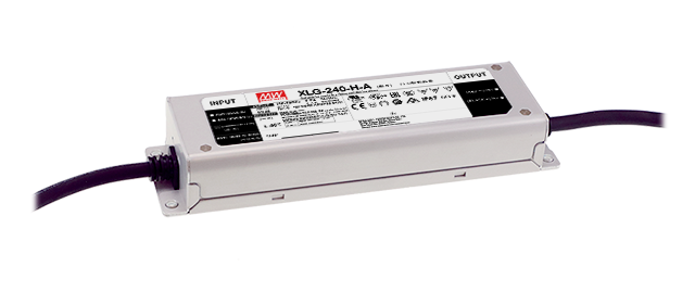 Driver LED metal de potencia PFC 240W XLG-240 - 700mA (comúnmente usado) - A - Ajuste Potenciómetro (Io)