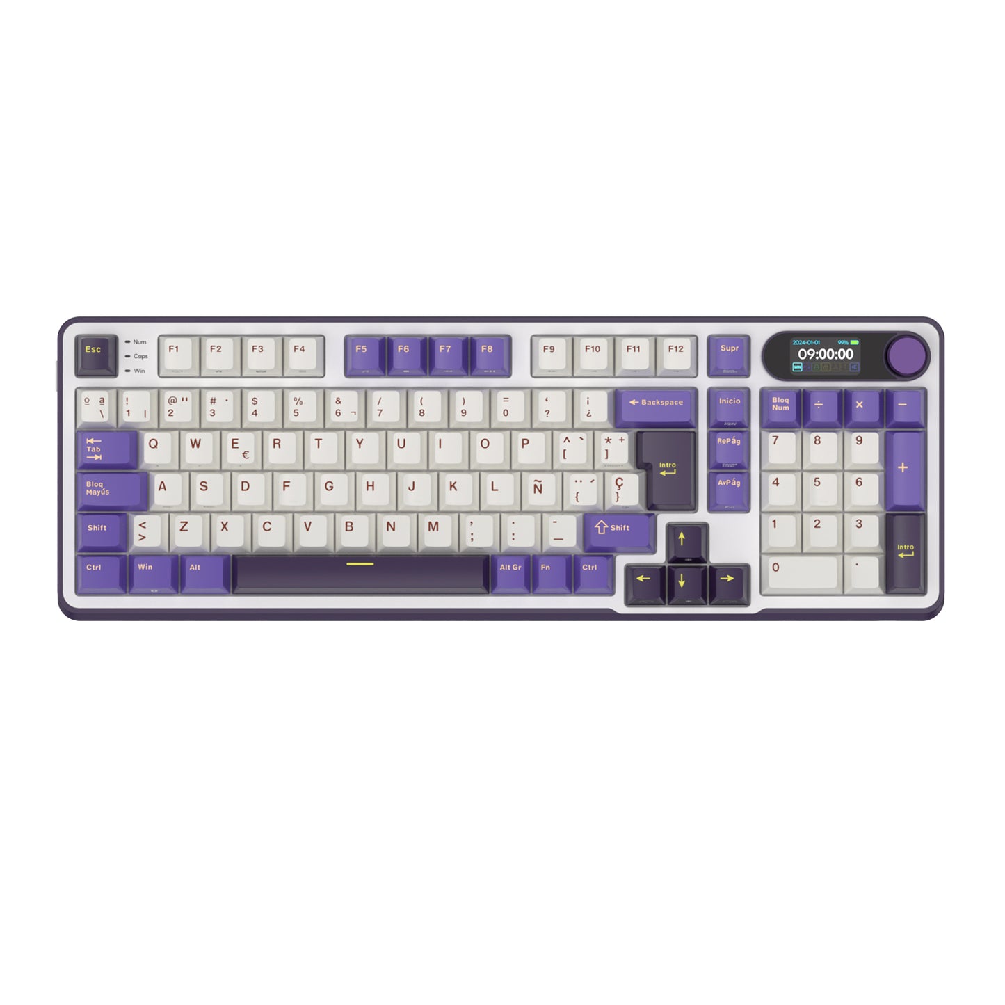 Teclado Mecánico Inalámbrico RK S98 Blackberry 96% Distribución Española – Royal Kludge