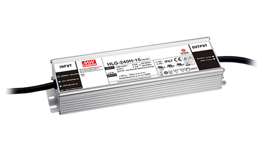 Driver LED carcasa metálica voltaje 240W HLG-240H - Fija - 36V
